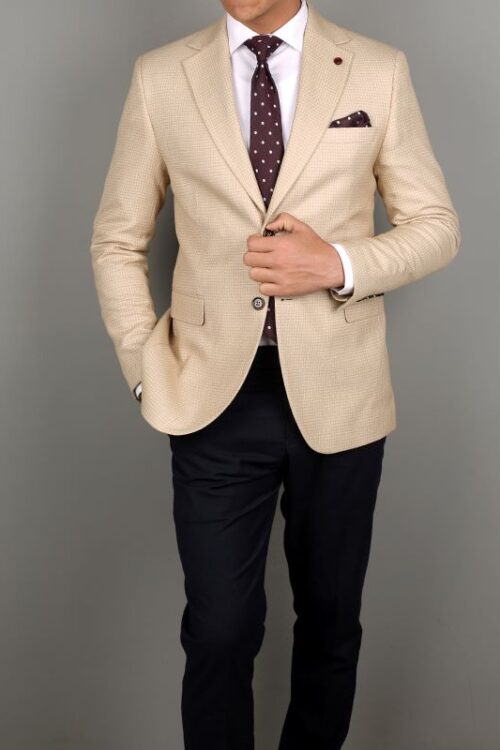 Smart Fit Beige Blazer