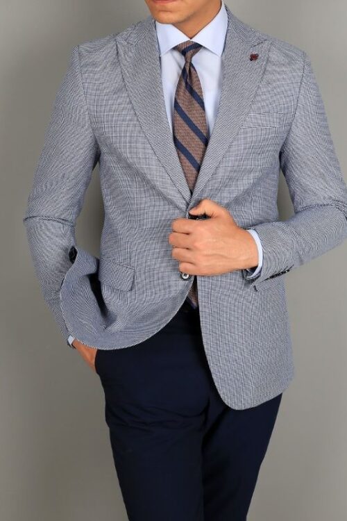 Smart Fit Sky Blue Blazer