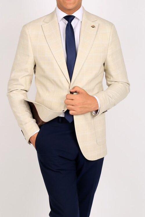 Smart Fit Beige Blazer