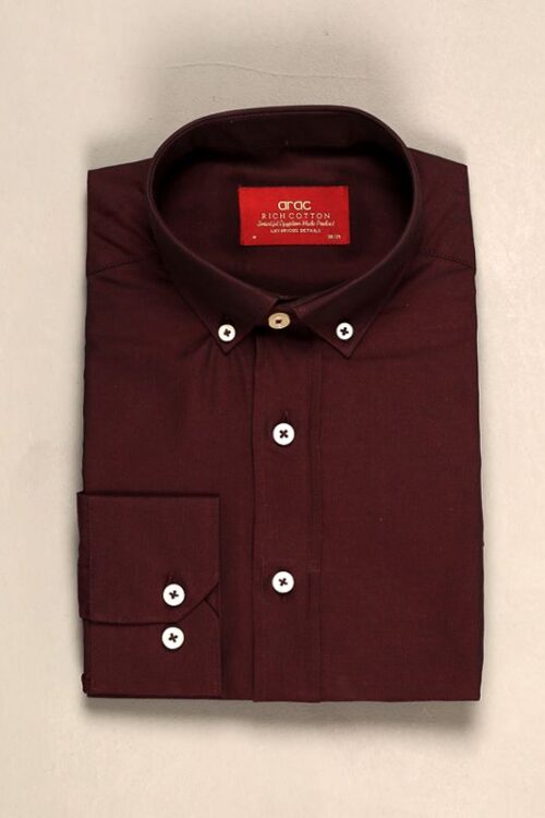 Smart Fit Maroon Shirt