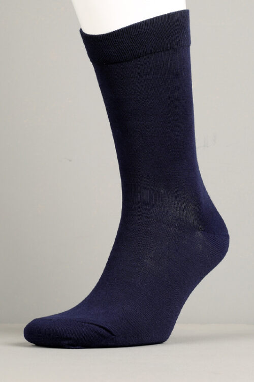 Navy Blue Cotton Socks