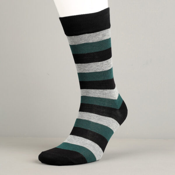 Black & Grey & Olive Cotton Socks