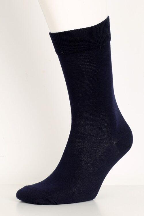 Navy Blue Cotton Socks