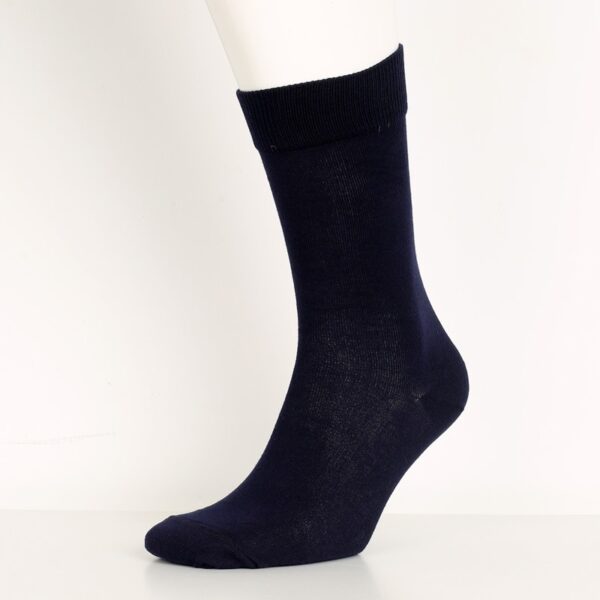 Navy Blue Cotton Socks