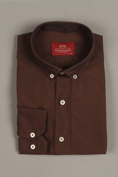 Smart Fit Brown Shirt