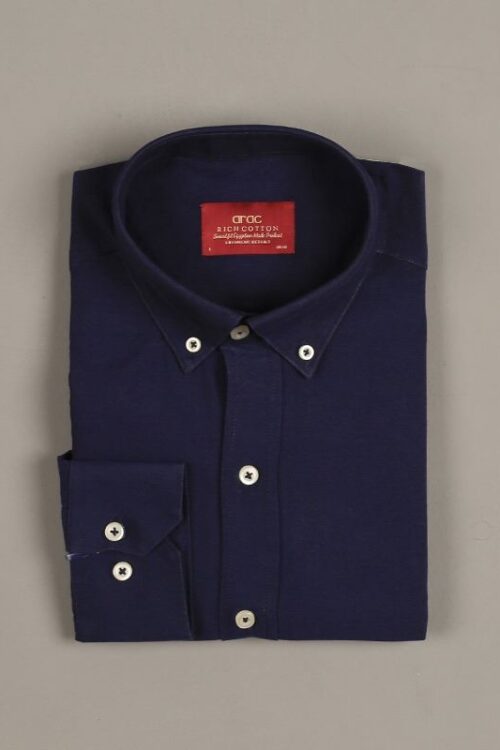 Smart Fit Navy Blue Shirt