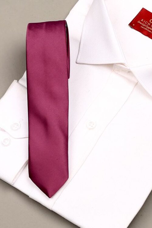 Premium Maroon Tie