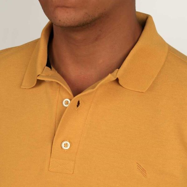 Smart Fit Yellow Polo T-Shirt - Image 4