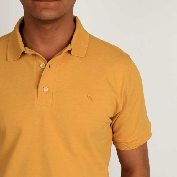 Smart Fit Yellow Polo T-Shirt - Image 2