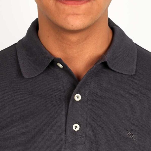 Smart Fit Dark Gray Polo T-Shirt - Image 3