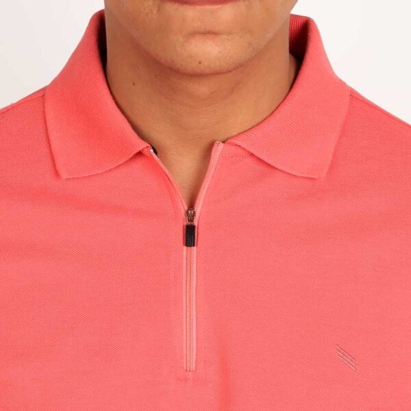 Smart Fit Pink Polo T-Shirt - Image 3