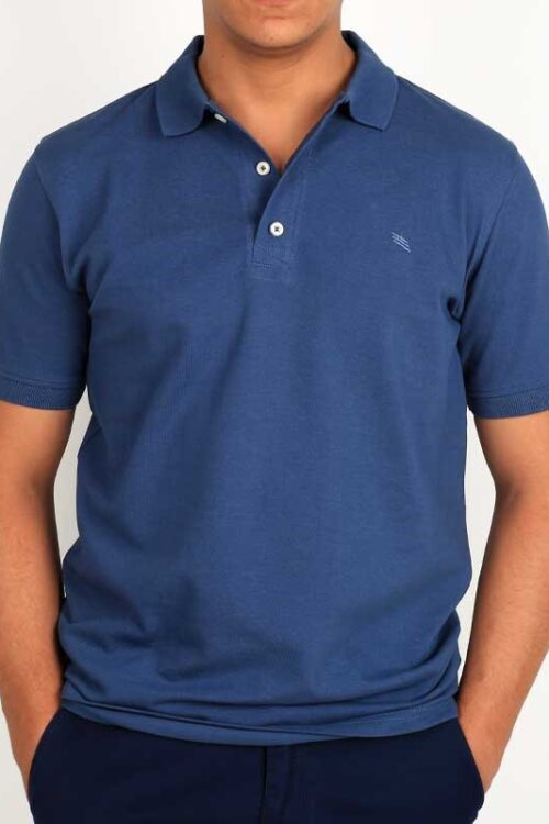 Smart Fit Blue Polo T-Shirt