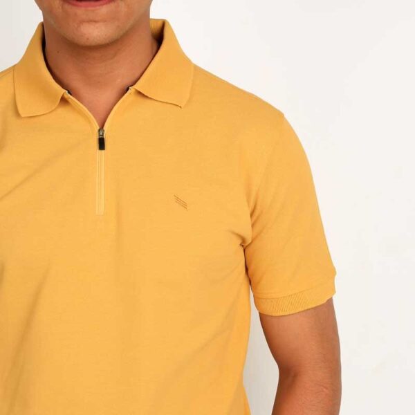 Smart Fit Yellow Polo T-Shirt - Image 2