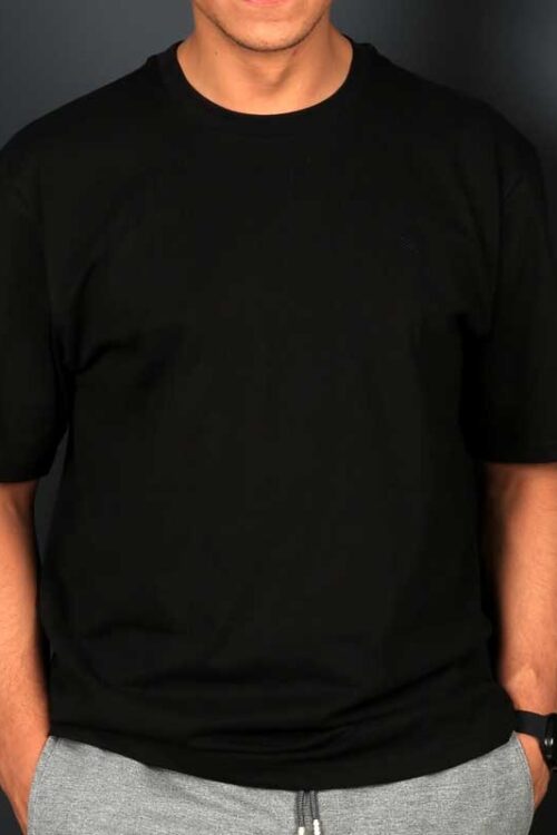 Smart Fit  Black Over Size T-SHIRT