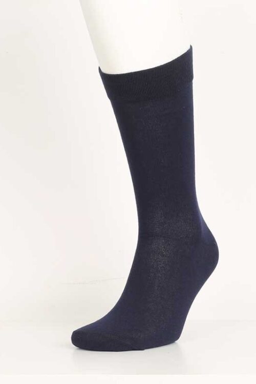 Navy Blue Cotton Socks