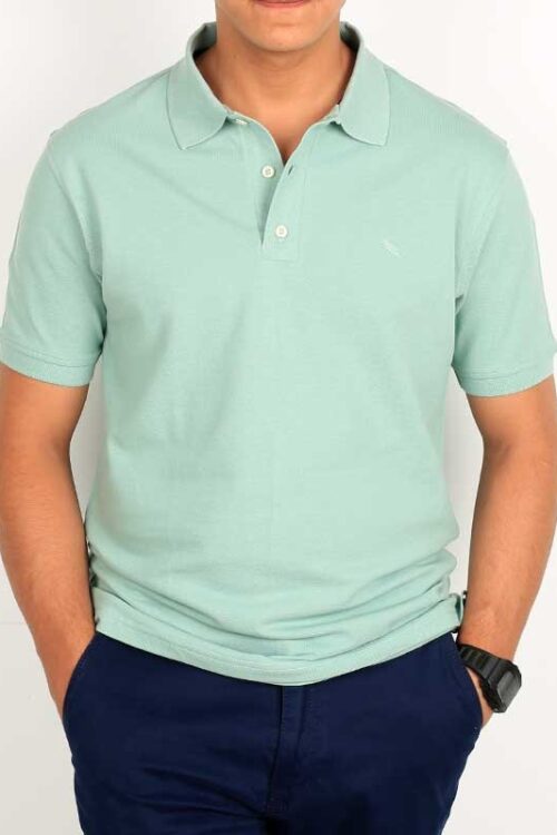 Smart Fit Mint Green Polo T-Shirt