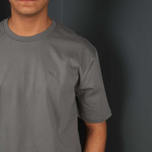 Smart Fit Grey Over Size T-SHIRT - Image 4