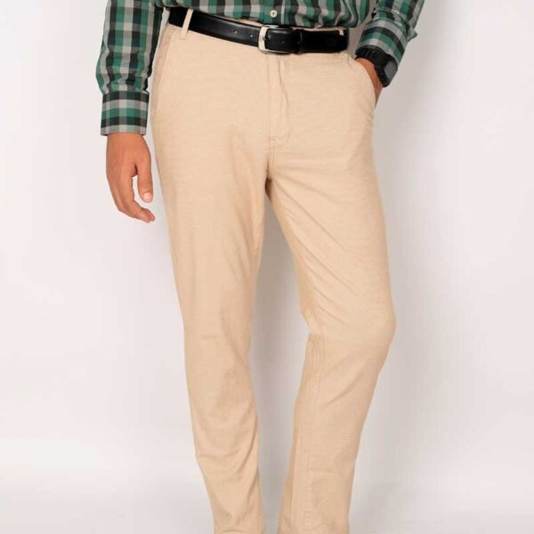 Smart Fit Beige Gabardine Pants - Image 4