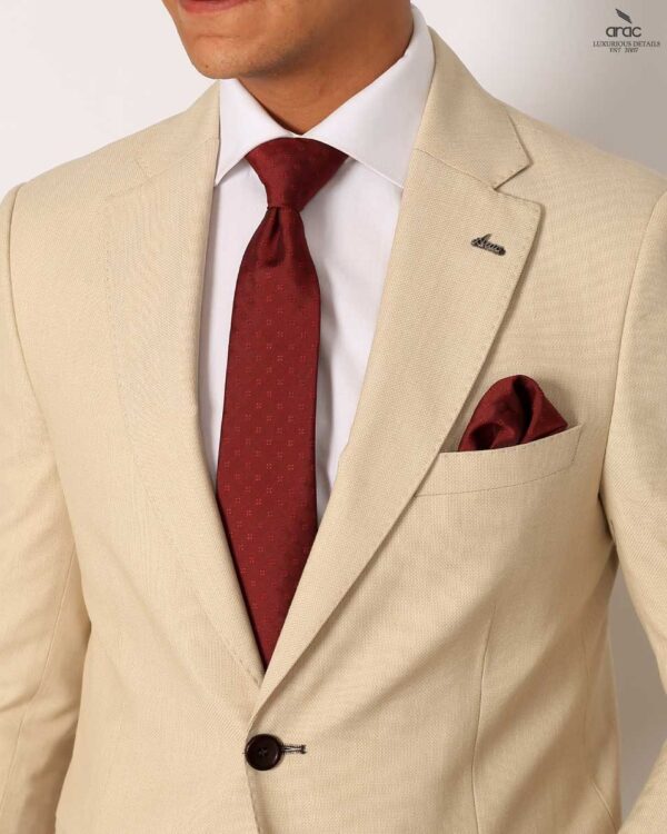 Smart Fit Beige Suit - Image 3