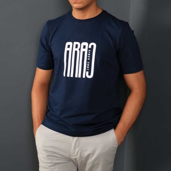 Smart Fit Navy Blue T-SHIRT - Image 2