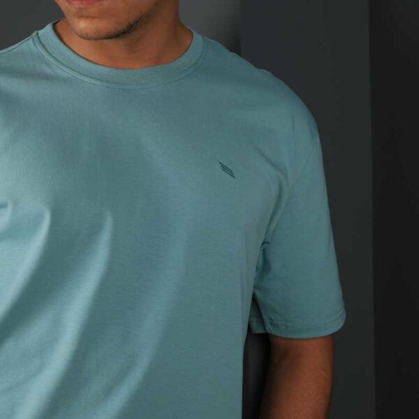 Smart Fit Turquoise Over Size T-SHIRT - Image 4