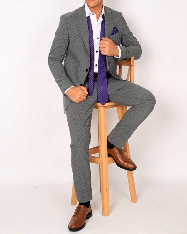 Smart Fit Grey Suit - Image 5