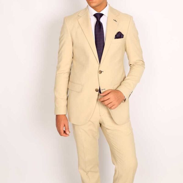 Smart Fit Beige Suit - Image 3