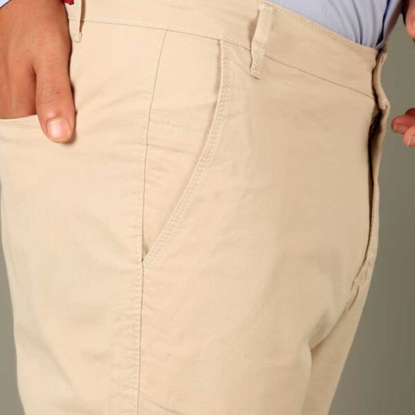 Smart Fit Beige Gabardine Pants - Image 3