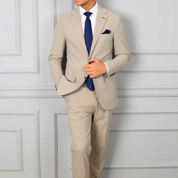 Smart Fit Beige Suit