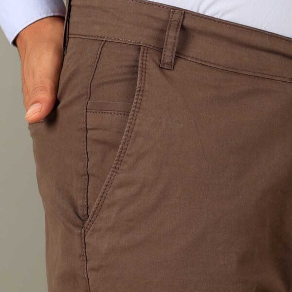 Smart Fit Brown Gabardine Pants - Image 4