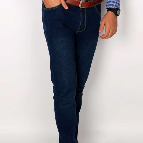 Smart Fit Navy Blue Jeans Pants - Image 3