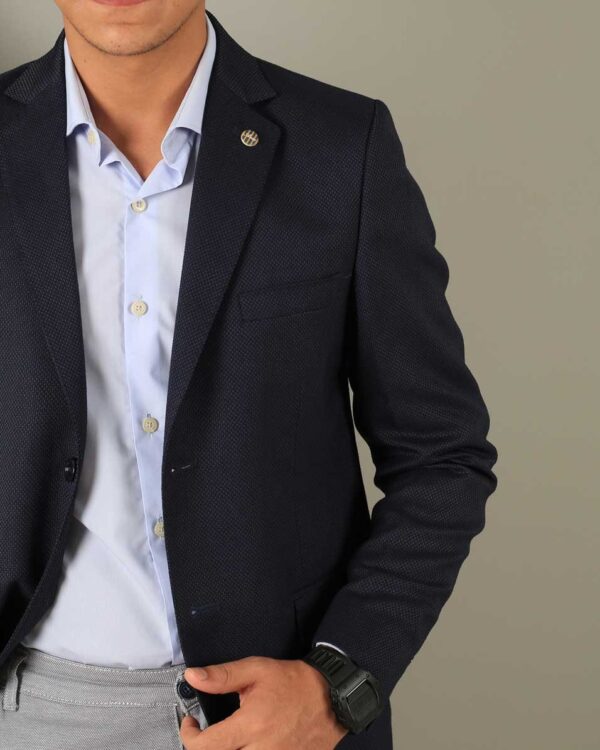 Smart Fit Navy Blue Blazer - Image 4