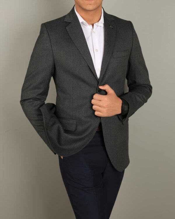 Smart Fit Dark Gray Blazer - Image 3